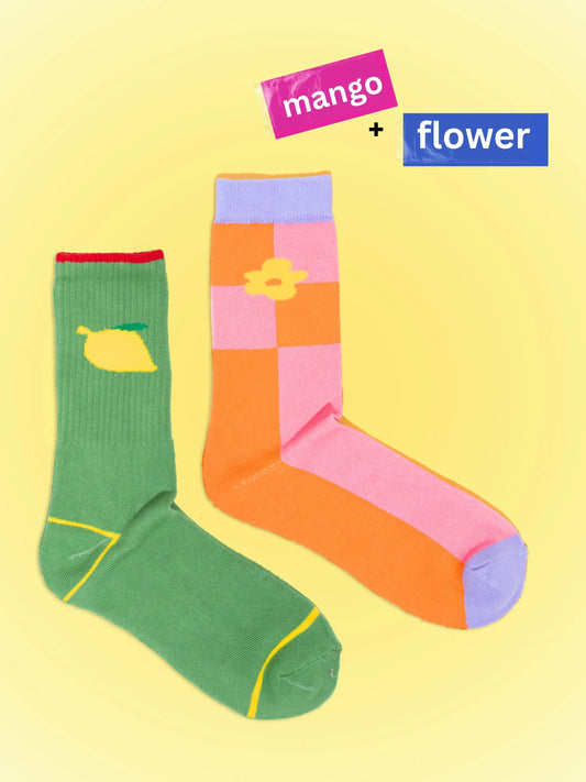 Mango & Flower | Pack of 2 Socks