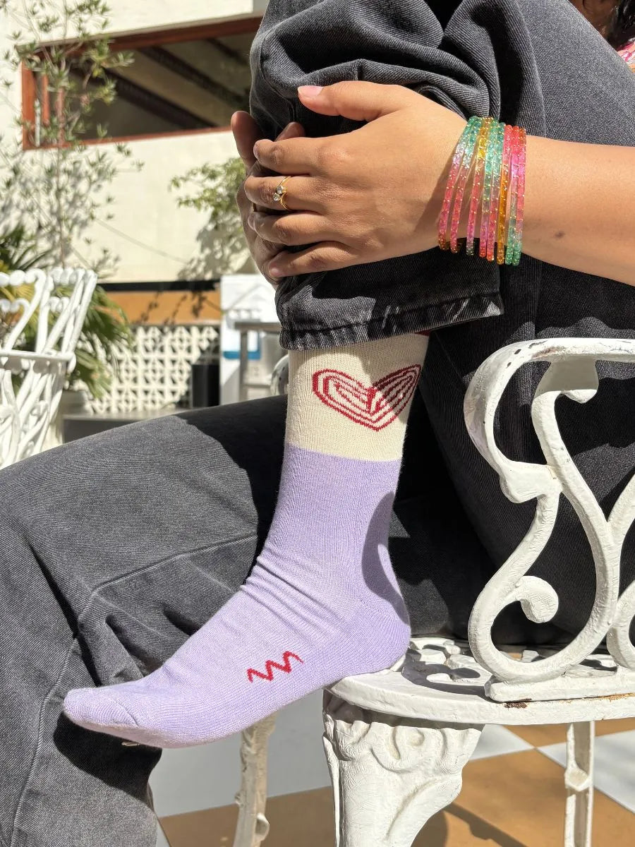 Three of Hearts | Heart sock - Pack of 3