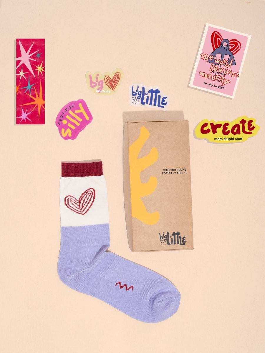 Three of Hearts | Heart sock - Pack of 3