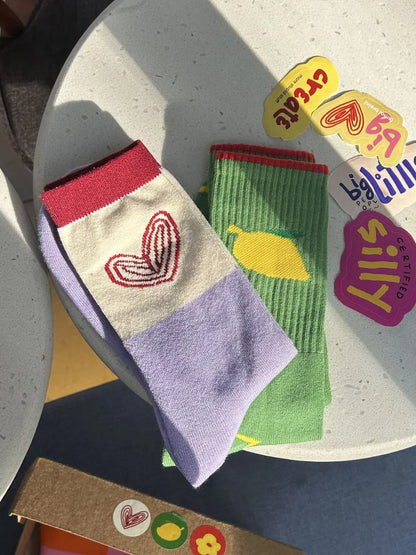 Mango & Heart | Pack of 2 Socks